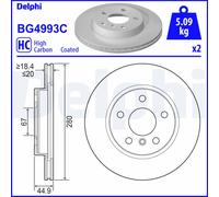 DELPHI BG4993C Disco freno per BMW