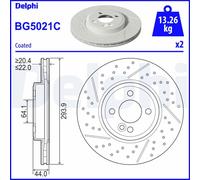 DELPHI BG5021C Disco freno per MINI