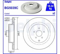 DELPHI BG5039C Disco freno
