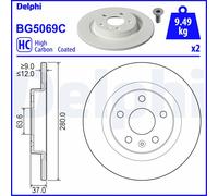 DELPHI BG5069C Disco freno