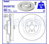 DELPHI BG5073C Disco freno per BMW,MINI