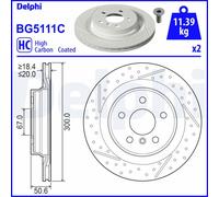 DELPHI BG5111C Disco freno per MINI