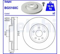 DELPHI BG5160C Disco freno