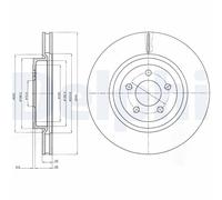 DELPHI BG9050 Discofreno CHRYSLER LANCIA