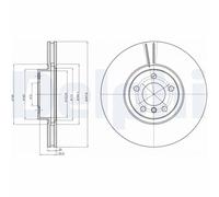 DELPHI BG9063C Discofreno BMW