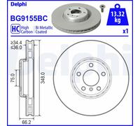 DELPHI BG9155BC Disco freno per BMW