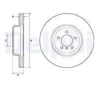 DELPHI BG9158C Discofreno BMW
