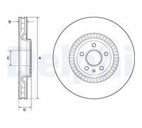 DELPHI BG9171C Discofreno AUDI