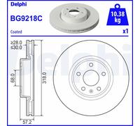 Discofreno BG9218C DELPHI per AUDI