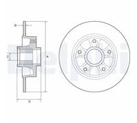 DELPHI BG9230RSC Disco freno per RENAULT