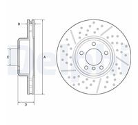 DELPHI BG9234C Disco freno per BMW