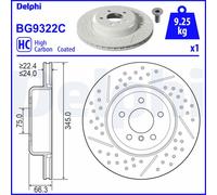 DELPHI BG9322C Disco freno