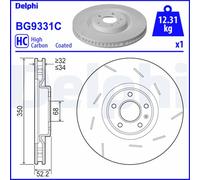 DELPHI BG9331C Disco freno per PORSCHE