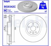 DELPHI BG9342C Disco freno