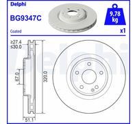 DELPHI BG9347C Disco freno
