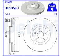 DELPHI BG9359C Disco freno per FORD