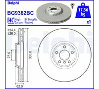 DELPHI BG9362BC Disco freno per BMW