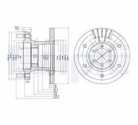 DELPHI BG9453 Discofreno IVECO