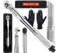 Delphi Chiave dinamometrica 1/2 pollici 2-24Nm ± 4%, 72 denti chiave dinamometrica per auto, bicicletta, moto, torque wrenches pneumatici chiavi con guanti, contenitore di immagazzinaggio
