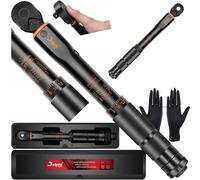 Delphi Chiave dinamometrica 1/4 pollici 2-24Nm ± 4%, 72 denti chiave dinamometrica per auto, bicicletta, moto, torque wrenches pneumatici chiavi con guanti, contenitore di immagazzinaggio