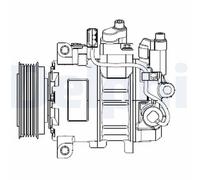 DELPHI CS20474 Compressore, Climatizzatore per AUDI