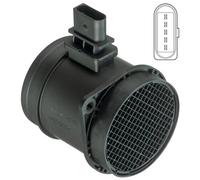 DELPHI Debimetro Aria, Sensore Massa Aria Numero di contatti a spina: 5 12V con alloggiamento AF10408-12B1