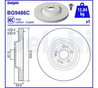 DELPHI Dischi Freno Anteriore Ventilato Adatto A per Mercedes-Benz Gle W167