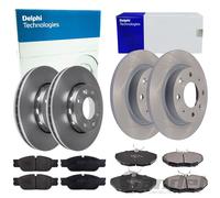 DELPHI Dischi Freno + Pastiglie Frontale + Posteriore Adatto A per Kia Carens 2