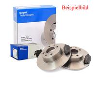 DELPHI Dischi Freno Pieno Posteriore Ø265 + Pastiglie Adatto A per Mazda 3 BK Bl
