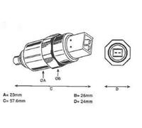 DELPHI Dispositivo d'arresto Impianto iniezione 7185-900G 58