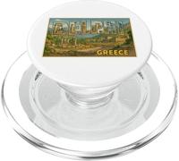 Delphi Grecia 50s Vintage Viaggio Souvenir Poster Art Graphic PopSockets PopGrip per MagSafe