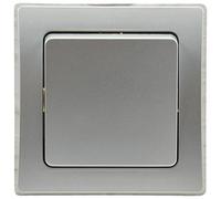 DELPHI interruttore a croce 250V ~ / 10A, argento da incasso, interruttore