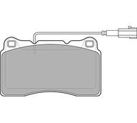 DELPHI Kit pastiglie freni Anteriore Con contatto segnalazione usura con accessori LP2045 Compatibilità con MITSUBISHI Lancer VII Sedan CSA, CTA, ALFA ROMEO 159 Sportwagon 939, LANCIA DELTA III 844