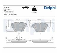 DELPHI Kit pastiglie freni Anteriore per BMW 3 Sedan (E90) 5 Sedan (E60) LP3630