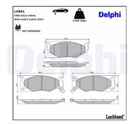 DELPHI Kit pastiglie freni Anteriore per CHRYSLER VOYAGER IV (RG, RS) LP891