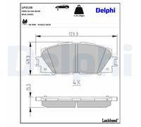 DELPHI Kit pastiglie freni Anteriore per TOYOTA PRIUS (ZVW3) Low-Metallic LP2135