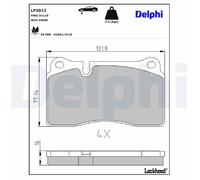 DELPHI Kit pastiglie freni Anteriore per VW Touareg (7LA, 7L6, 7L7) Low-Metallic