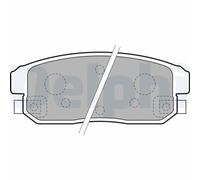 DELPHI Kit pastiglie freni Posteriore con segnalatore acustico usura senza accessori LP1829