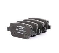 DELPHI Kit pastiglie freni Posteriore non predisposto per visualizzazione avviso usura con accessori LP1969