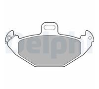 DELPHI Kit pastiglie freni Posteriore non predisposto per visualizzazione avviso usura senza accessori LP1252 Compatibilità con RENAULT ESPACE III JE0 LAGUNA I B56, 556 SAFRANE II B54