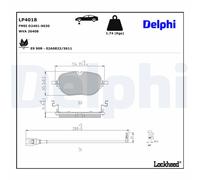 DELPHI Kit Pastiglie Freno Ceppi Freno per VW ID.3 E11 E12 Cupra Born