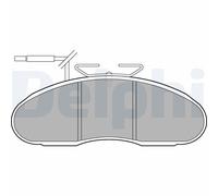 Set di pastiglie freno DELPHI LP1096, anteriore