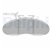 Set di pastiglie freno DELPHI LP1105, fronte