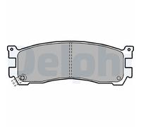 DELPHI LP1189 Kit pastiglie freno, Freno a disco per MAZDA