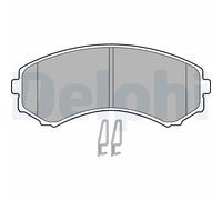 Kit pastiglie freno anteriore DELPHI LP1462 per MITSUBISHI PAJERO