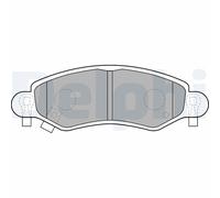 DELPHI LP1500 Kit pastiglie freno, Freno a disco per OPEL,SUZUKI,VAUXHALL