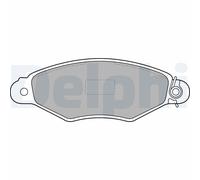 Set di pastiglie freno DELPHI LP1519, anteriore
