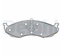 Set di pastiglie freno DELPHI LP1615, anteriore