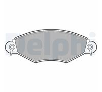 DELPHI LP1617 Kit pastiglie freno, Freno a disco per CITROËN,KIA,PEUGEOT