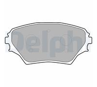 DELPHI LP1632 Kit pastiglie freno, Freno a disco per TOYOTA